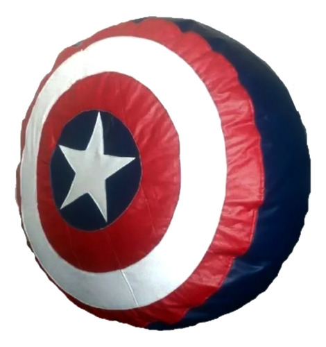 Sillon Puff  Escudo Capitan America Envio Gratis