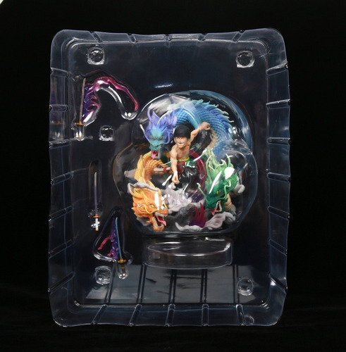 Action Figure One Piece Roronoa Zoro Santoryu Dragão Gk