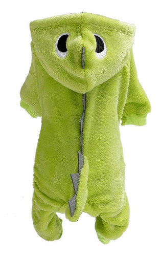 Mascota Halloween Cosplay Vestido Trajes Cálidos Verde L