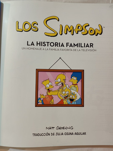 Los Simpson La Historia Familiar Un Homenaje A La Familia (Usado)