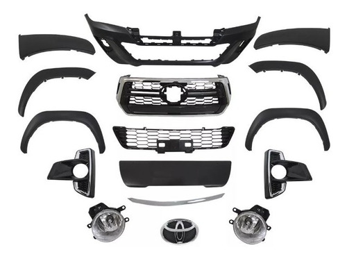 Kit Set Parachoque Parrilla Buche Hilux Revo A Rocco