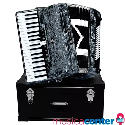 Acordeon Sanfona 80 Baixos Michael Acm8007 Pbk C/ Bag E Case