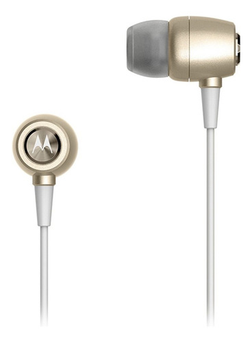 Audífono Sh009 Gd Earbuds Manos Libres Inear Dorado Motorola
