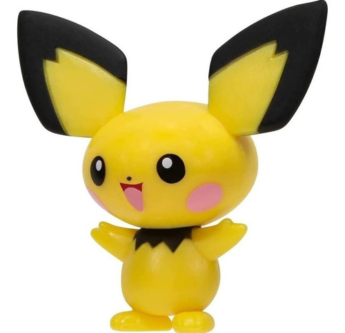 Imagen 4 de 4 de Figura De Pichu Con Honor Ball De Pokémon Clip N Go