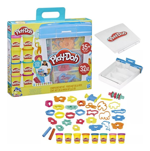 Play-doh Carry-along Creativity Set Con 40 Herramientas