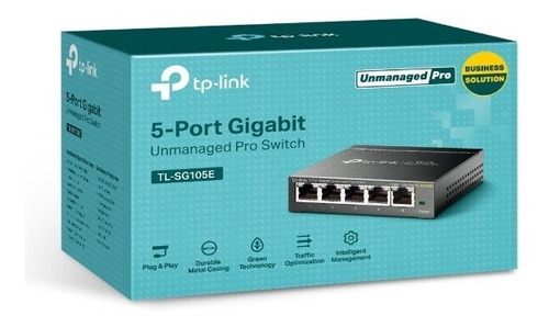 Switch Easy Smart Tp-link Sg105e 5 Puertos Gigabit L2 Vlan