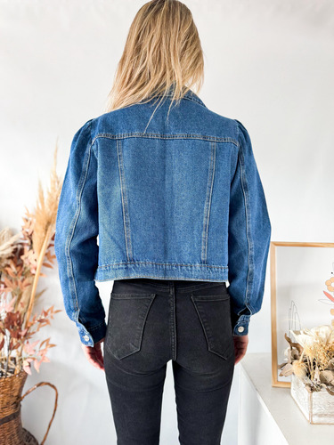 Campera Jean Lulyna Manga Princesa Mujer