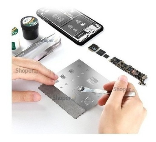 Kit Stencil Bga 3d 5 Em 1 Completo P/ iPhone 6g Ao iPhone X