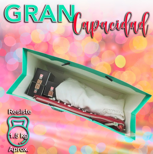 Imagen 4 de 9 de Bolsa De Regalo Grande Tipo Boutique Grace Individual