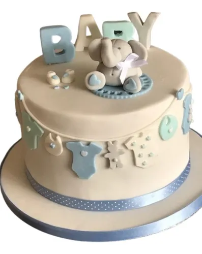 Adorno De Torta Baby Shower , Bautizo En Porcelana Frìa
