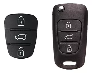 2x 3 Button Remote Key Fob Case Rubber Pad For Hyundai ...