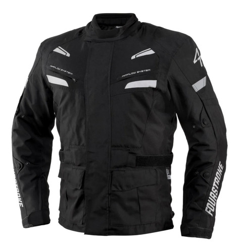 Campera Moto Fourstroke All Weather Negro Bamp Group