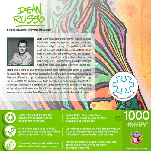 Imagen 2 de 2 de Rompecabezas: Stripes Mcalister - Dean Russo - 1000 Piezas