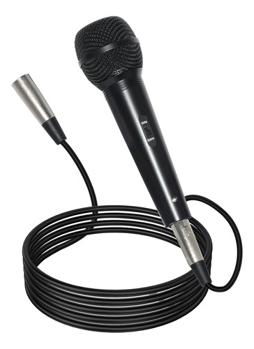 Micrófono Dinámico Profesional Vocal Cardioide Con Cable