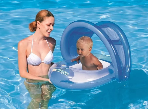 Asiento Bote Salvavidas Flotador Con Techo 34091 Bestway