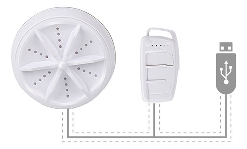 Turbina De Lavandería Compacta Portátil W, Lavadora Usb Q40w