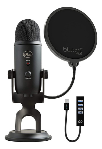 Blue Yeti X Micrófono De Condensador Profesional Usb Con Efe