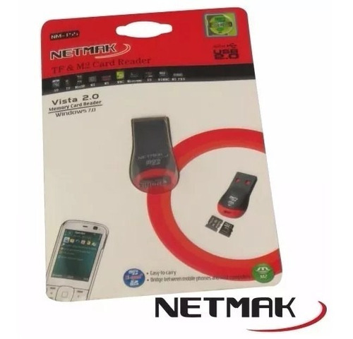 Lector De Tarjetas Micro Sd Netmak Nm-t55 M2/ Micro Sd X50u