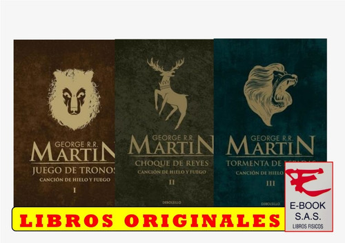 Canción De Hielo Y Fuego Tomos 1, 2 Y 3 George R. R Martin