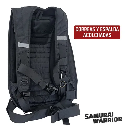 Mochila Moto Semi Rigida Turismo Samurai 32/49 Lts Casco