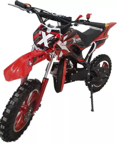 Mini Moto Criança Infantil Cross 49cc 2tempo Gasolina Azul em