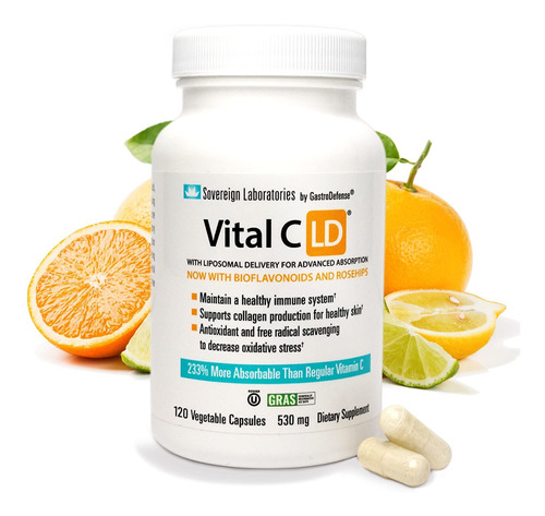 Vital C-ld - Vitamina C Liposomal Mejorada - Cpsulas De 530