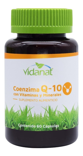 Coenzima Q-10 Vitaminas Y Minerales 60 Cápsulas Vidanat Sabor Sin sabor