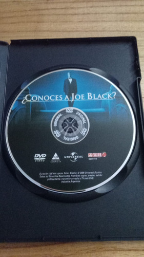 Conoces A Joe Black 1998 Dvd Original Fisico (Usado)