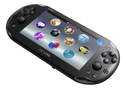 PlayStation Vita - Vita本体のみ Sony PS Vita Slim 1GB Standard cor preto 2010 - Excelente