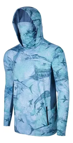 Camisas De Pesca Fish Apparel Upf 50+, Sudadera Con Capucha