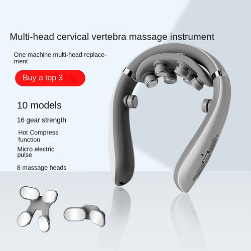 Masajeador Cervical Relax Lazy: Cuello Inteligente Con Pulso