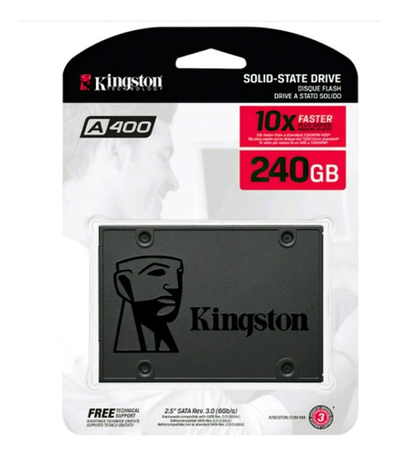 Disco Duro Solido Kingston A400 Ssd 240gb Sata 3 2.5