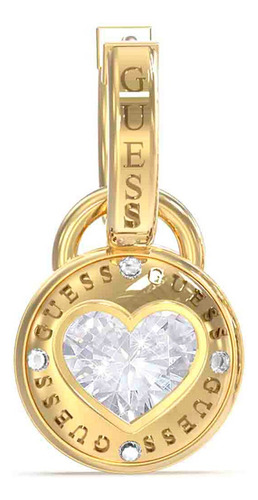 Aretes Dama Guess Rolling Hearts Color Dorado