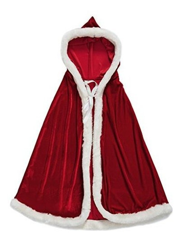 Navidad Trajes De Halloween Cloak Mrs. Claus Santa Lftrf
