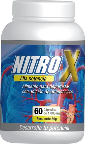 Oxido Nitrico Nitrox Potente 60cap