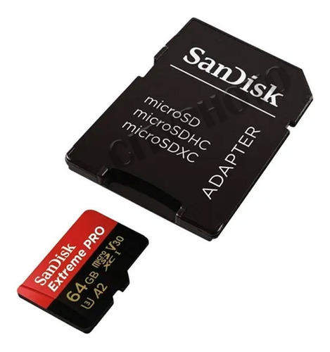 Memoria Micro Sd Extreme Pro Sandisk  64gb 170mb 4k  Sellado