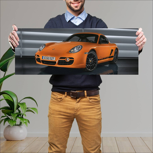 Cuadro 30x80cm Auto 2008 Porsche Cayman S Sport 540