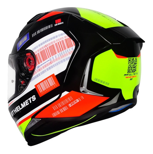 Imagem 2 de 7 de Capacete Mt Revenge 2 Rs Preto Novo Cmr