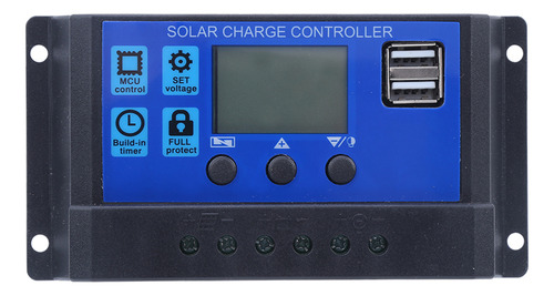 Panel Controlador Solar, Pantalla Lcd, Control De Batería, D