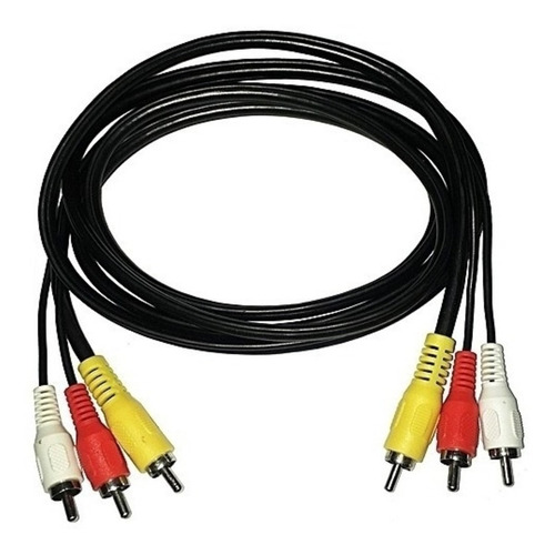 Cables Video Audio Estereo 3 A 3 Rca 1,80 M. Marca Pct