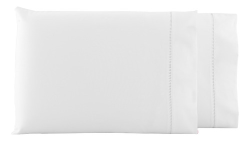 Fronha Avulsa 90x50 Percal 600 Fios Premium Cor Branco Lisa