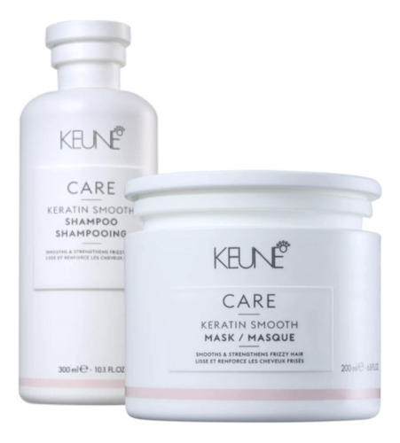  Kit Keune Care Keratin Smooth Shampoo 300ml E Mask 200g