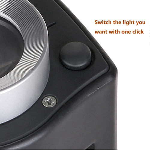 Lupa De Lupa De 30x Con 6 Luces Led, Recargable Y Portátil