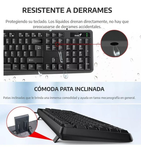 Teclado Genius Kb-117 Español Con Cable Usb