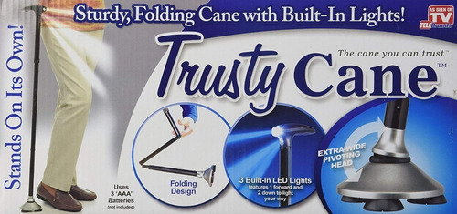 Baston Cane Con Linterna Plegable Articulado Graduable Luz