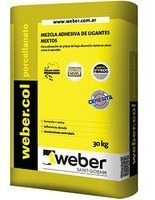 Adhesivo Pegamento Weber.col Porcellanato X 30 Kgs * Oferta