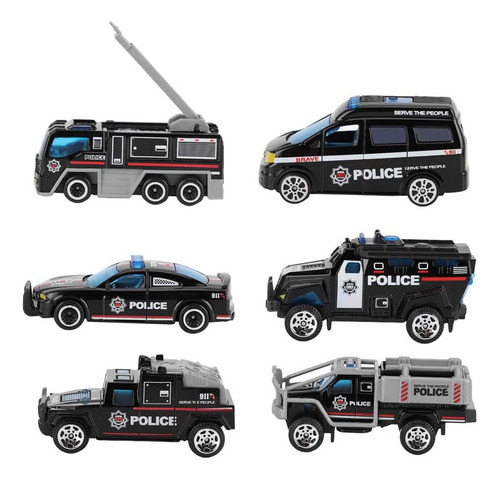 Vbestlife Juguete Modelo De Coche 1:64, 6 Juegos De Coches D