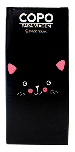 Copo Viagem C/ Tampa Meow - 10023293
