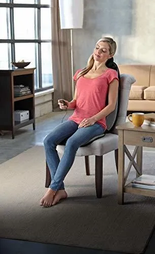 Dual shiatsu massage cushion with heat online