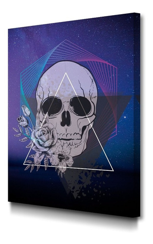 Cuadro Calavera Moderno En Lienzo Decorativo Foto Canvas